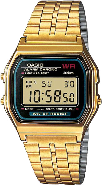 Японские наручные часы Casio Vintage A-159WGEA-1E с хронографом