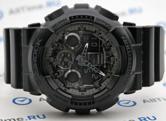 Японские наручные часы Casio G-SHOCK GA-100CF-1A с хронографом