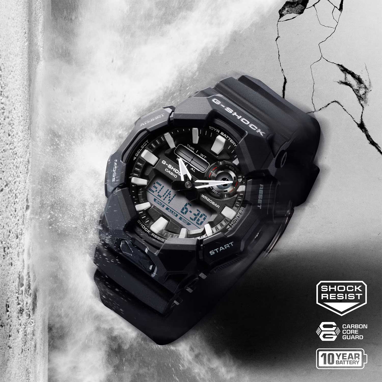 Японские наручные часы CASIO G-SHOCK GA-010-1A