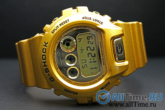 Японские наручные часы Casio G-SHOCK DW-6900GD-9E с хронографом