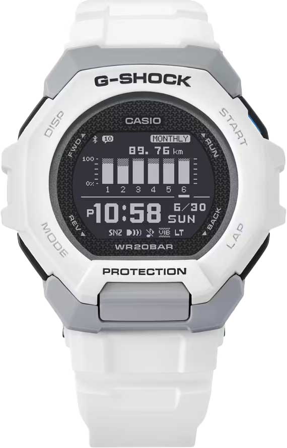 Японские спортивные наручные часы Casio G-SHOCK GBD-300-7 с хронографом