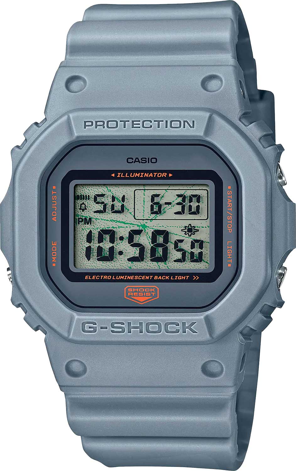 Японские наручные часы Casio G-SHOCK DW-5600MNT-8 с хронографом