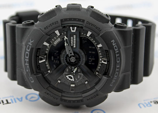 Японские наручные часы Casio G-SHOCK GA-110-1B с хронографом