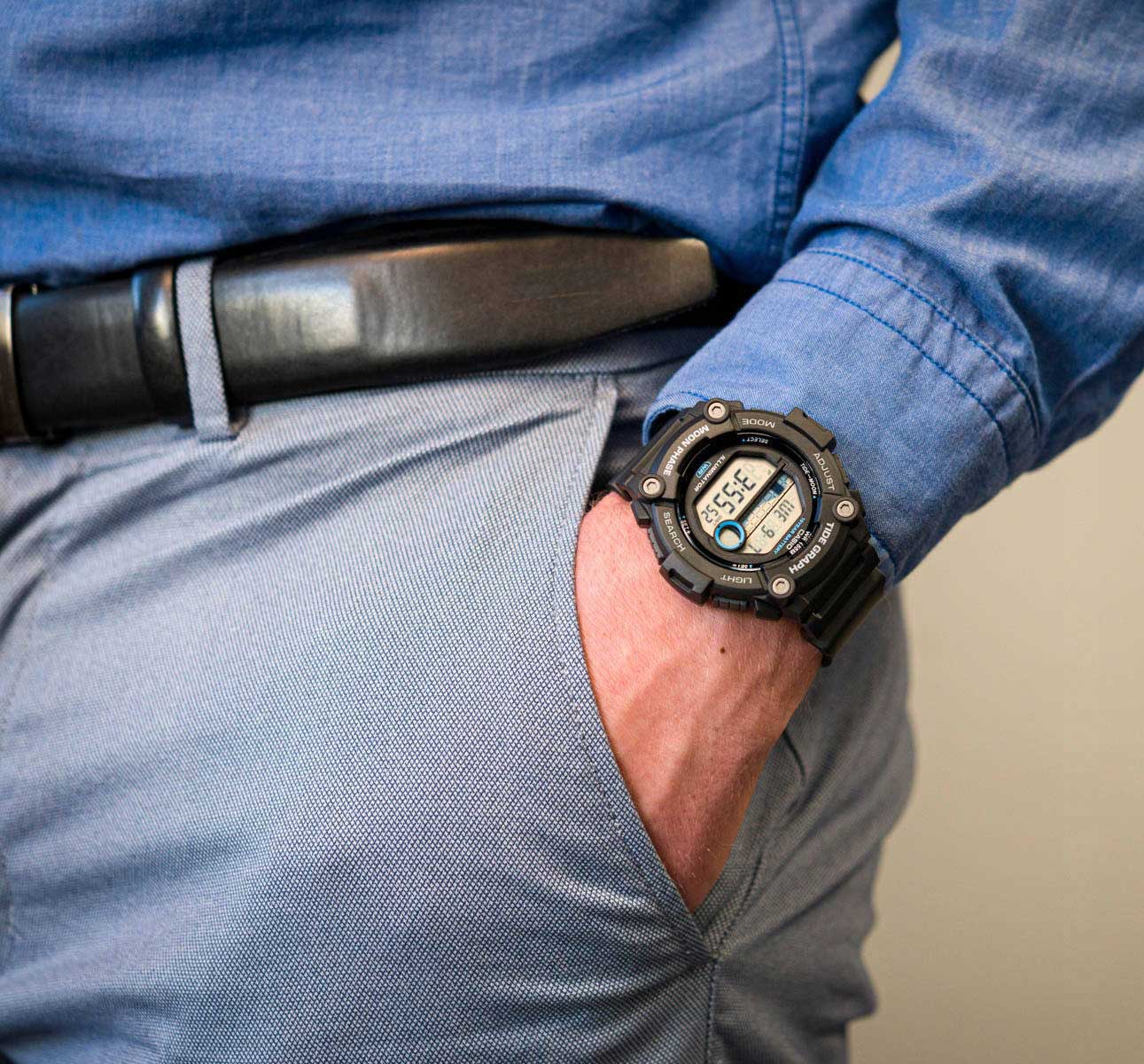 Японские наручные часы Casio Collection WS-1300H-1AVEF с хронографом