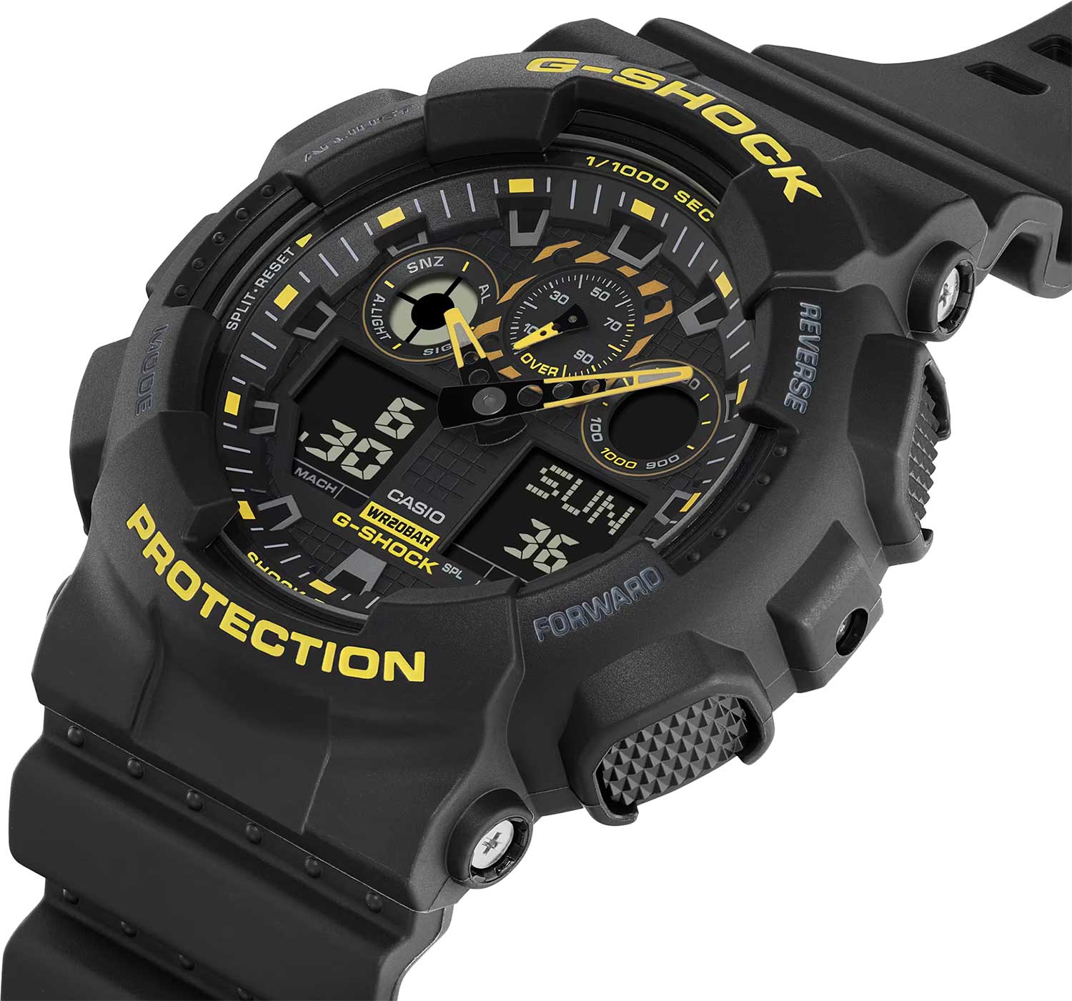 Японские наручные часы Casio G-SHOCK GA-100CY-1A с хронографом