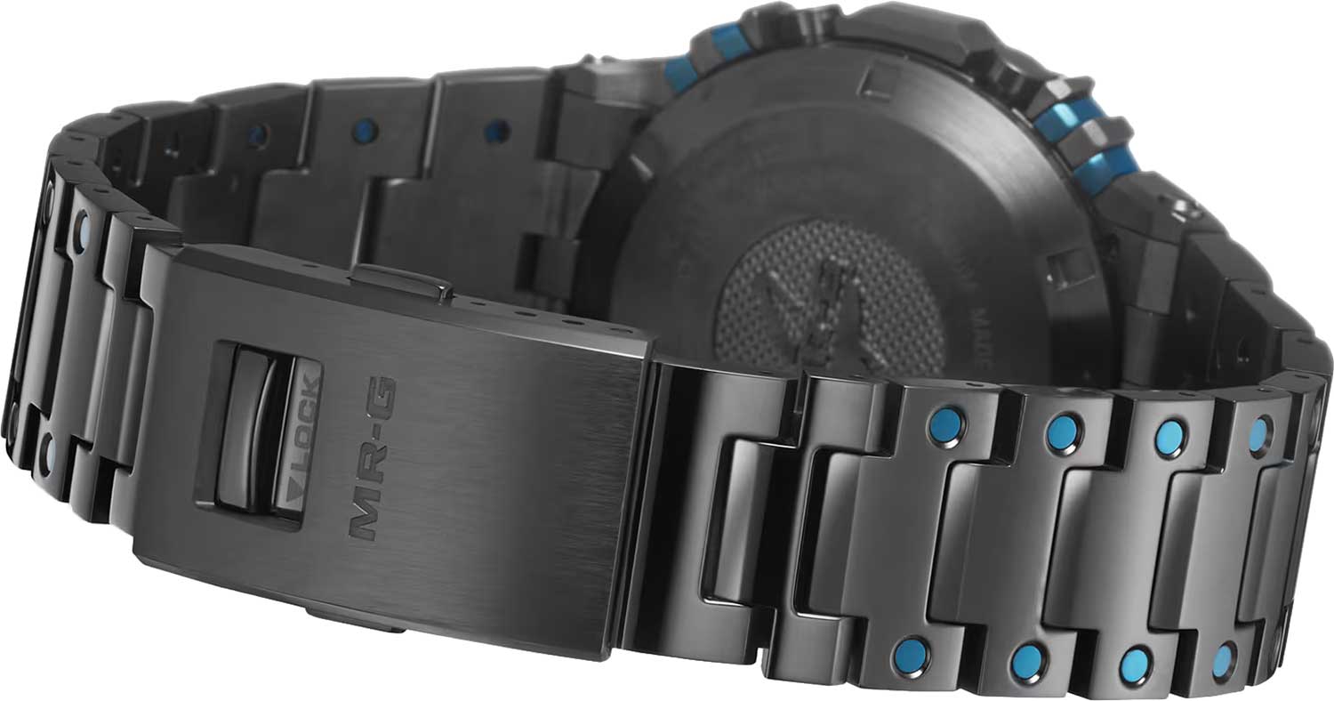 Японские титановые наручные часы Casio G-SHOCK MRG-B5000BA-1 с хронографом