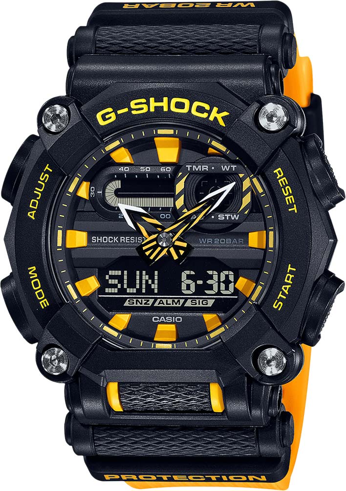 Японские наручные часы Casio G-SHOCK GA-900A-1A9ER с хронографом