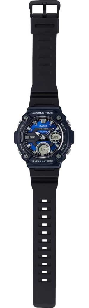 Японские наручные часы Casio Collection AEQ-120W-2A с хронографом