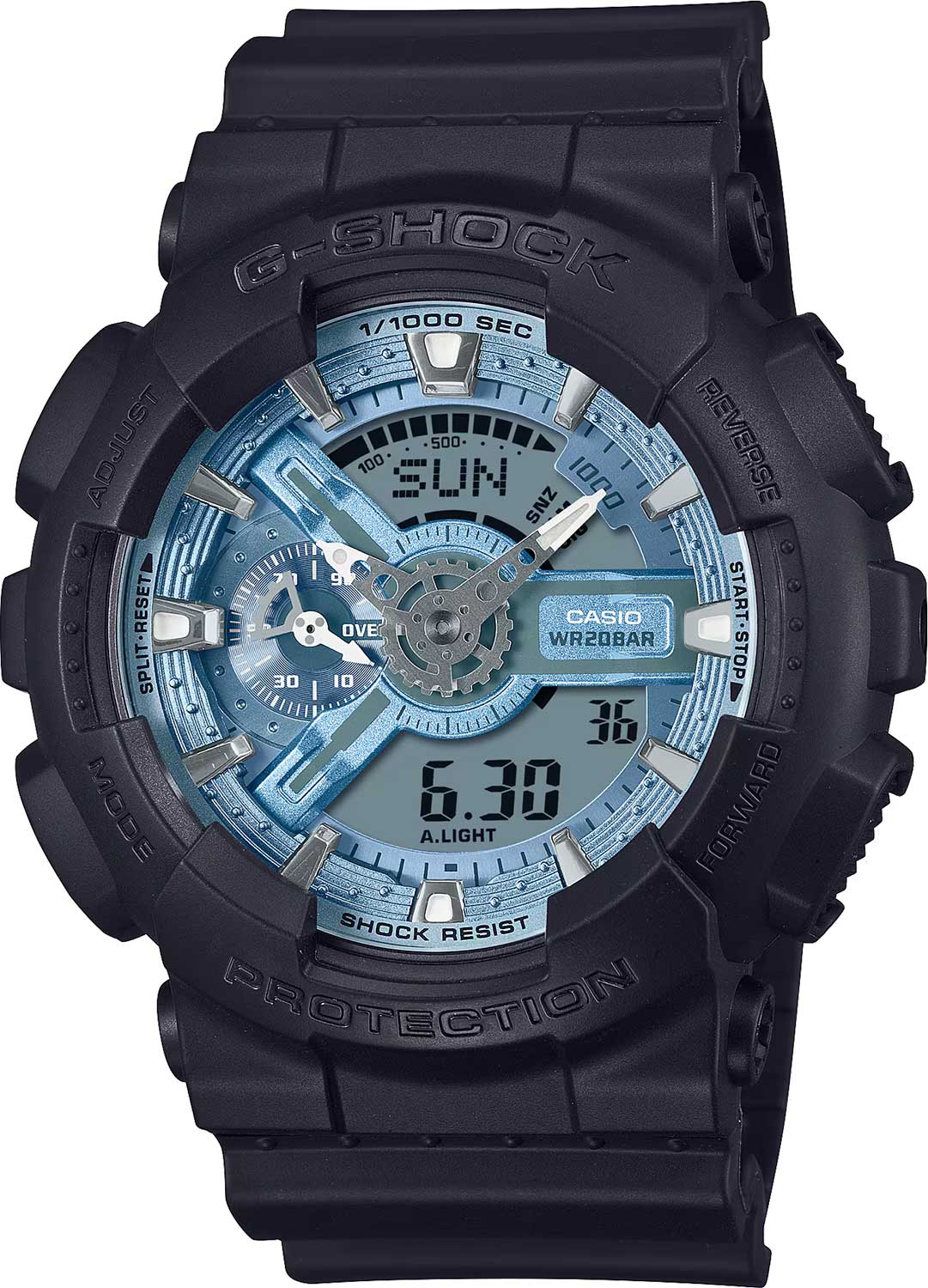 Японские наручные часы Casio G-SHOCK GA-110CD-1A2 с хронографом