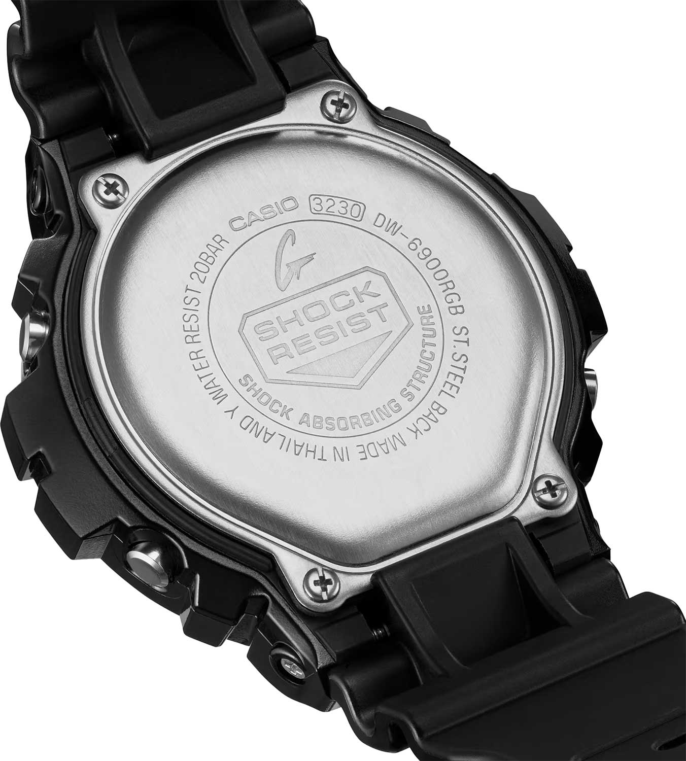 Японские наручные часы Casio G-SHOCK DW-6900RGB-1E с хронографом