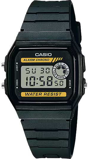 Японские наручные часы Casio Collection F-94WA-9D с хронографом