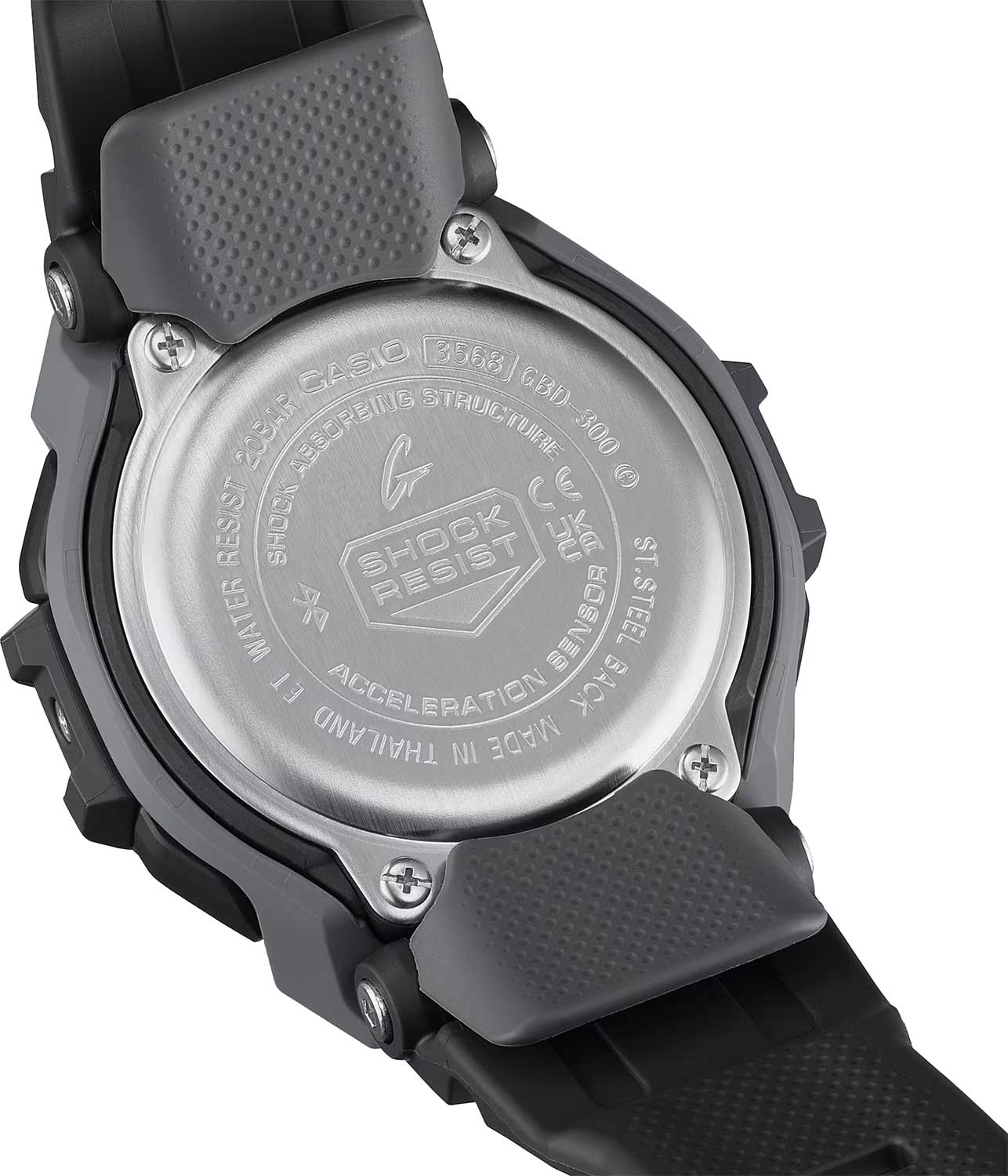 Японские спортивные наручные часы Casio G-SHOCK GBD-300-1 с хронографом