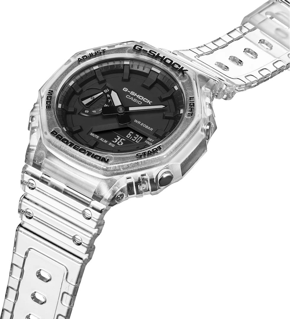Японские наручные часы Casio G-SHOCK GA-2100SKE-7AER с хронографом