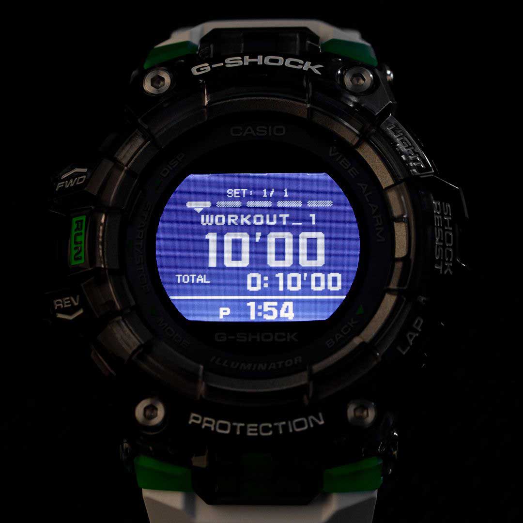 Японские спортивные наручные часы Casio G-SHOCK GBD-100SM-1A7ER с хронографом