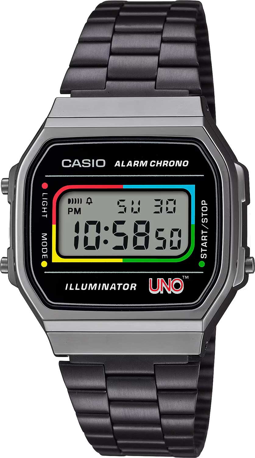 Японские наручные часы Casio Vintage A168WEUC-1A с хронографом