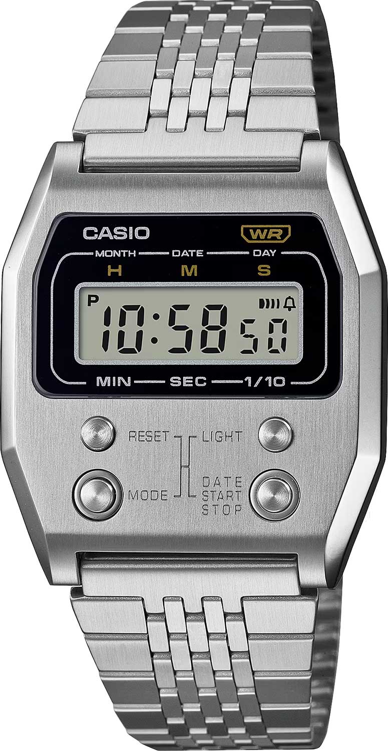 Японские наручные часы Casio Vintage A1100D-1 с хронографом