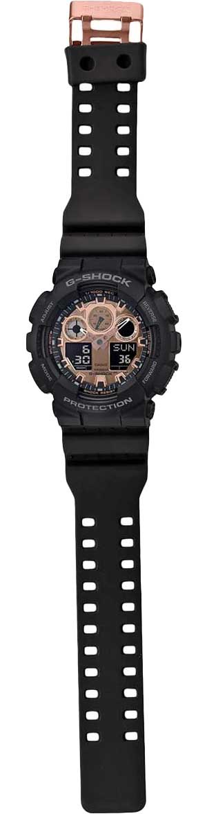 Японские наручные часы Casio G-SHOCK GA-100MMC-1AER с хронографом