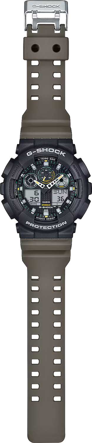 Японские наручные часы CASIO G-SHOCK GA-100TU-1A3