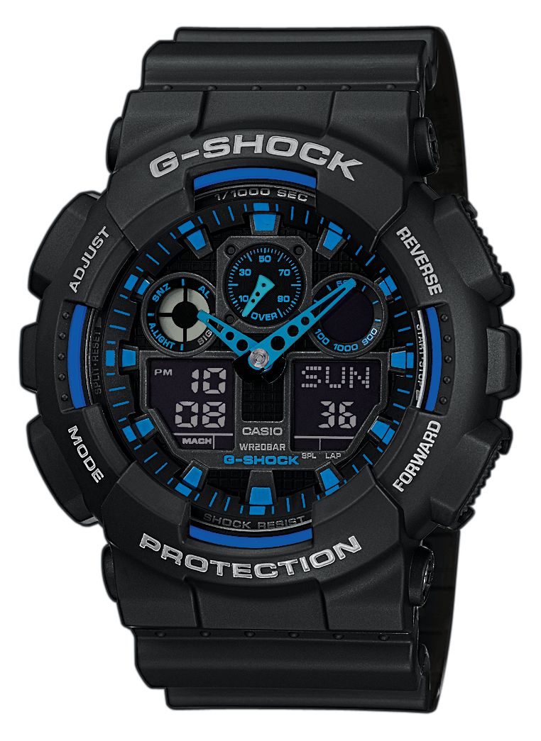 Японские наручные часы CASIO G-SHOCK GA-100-1A2