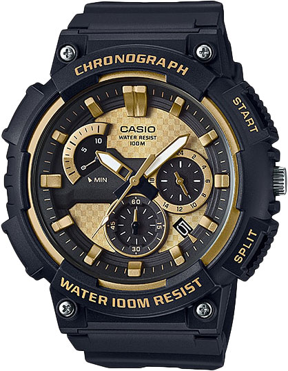 Японские наручные часы Casio Collection MCW-200H-9A с хронографом