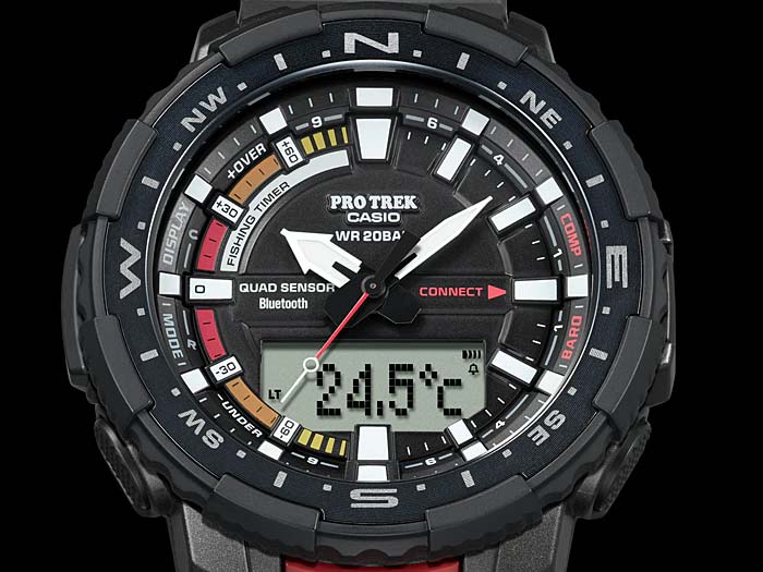 Японские спортивные наручные часы Casio Pro Trek PRT-B70-1ER с хронографом