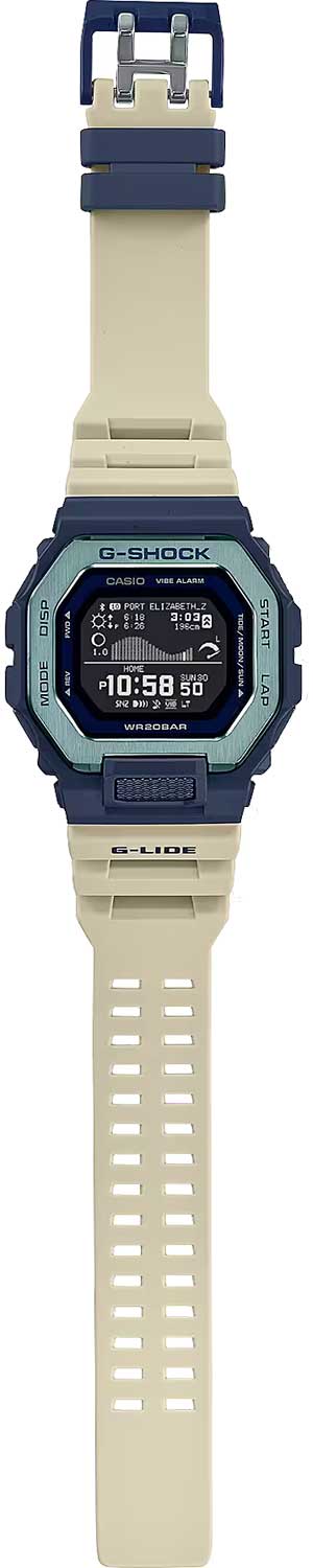 Японские спортивные наручные часы Casio G-SHOCK GBX-100TT-2E с хронографом