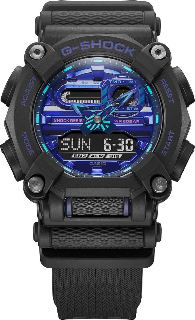 Японские наручные часы Casio G-SHOCK GA-900VB-1AER с хронографом