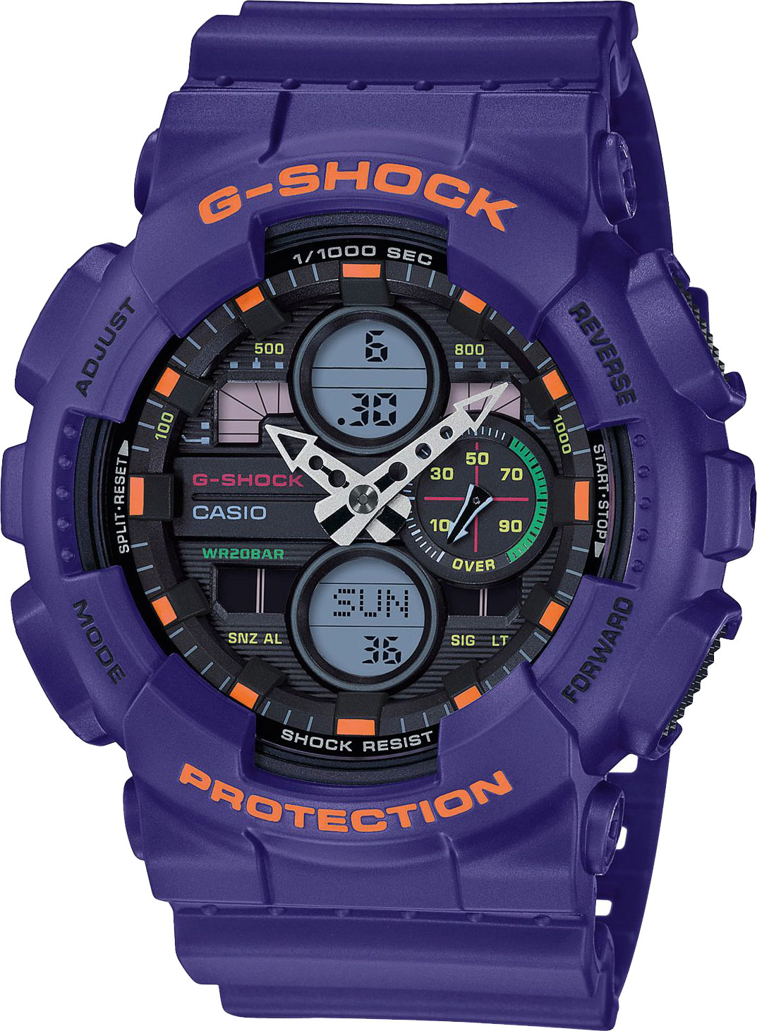 Японские наручные часы Casio G-SHOCK GA-140-6AER с хронографом