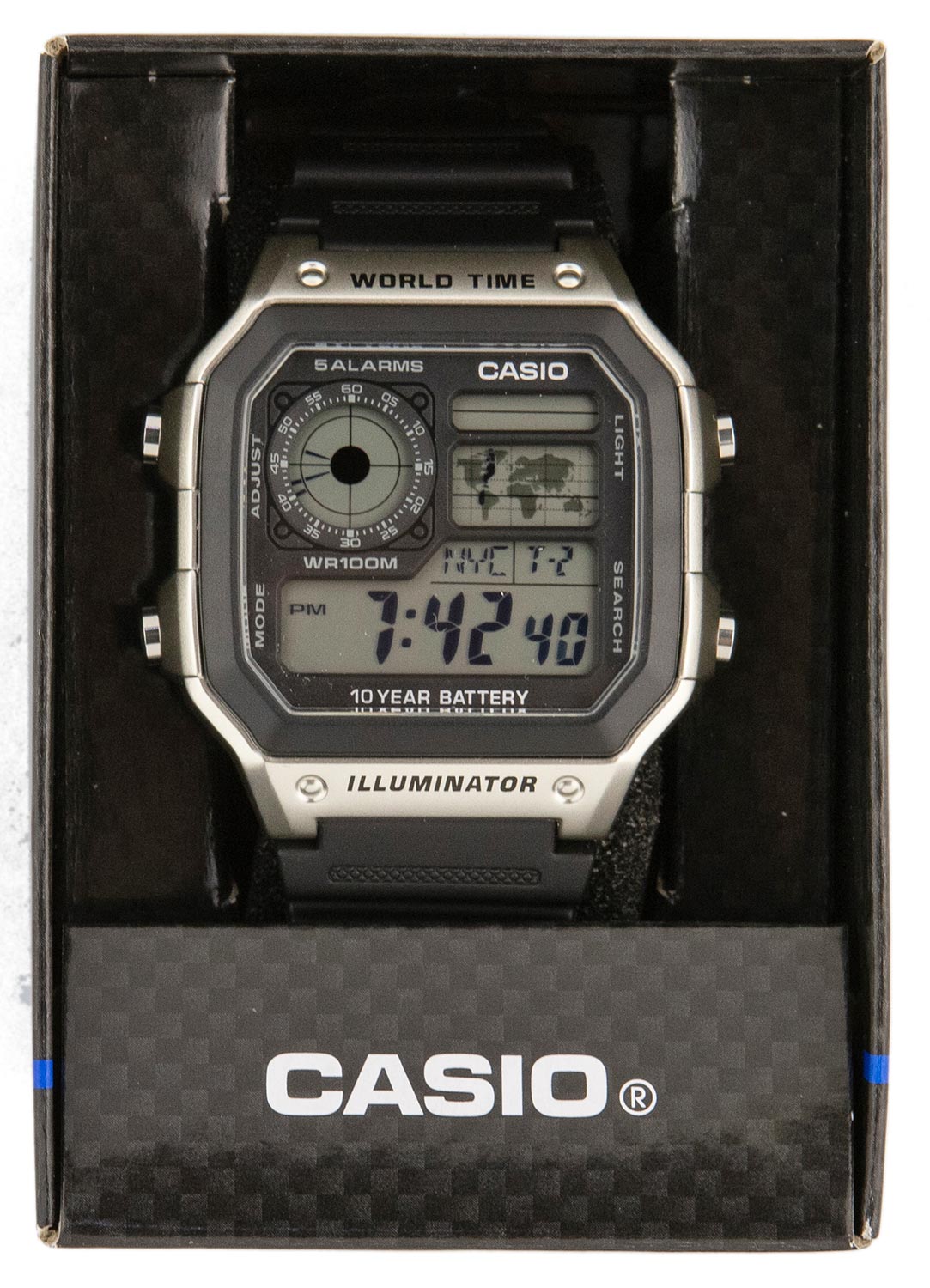Японские наручные часы Casio Illuminator AE-1200WH-1CVEF