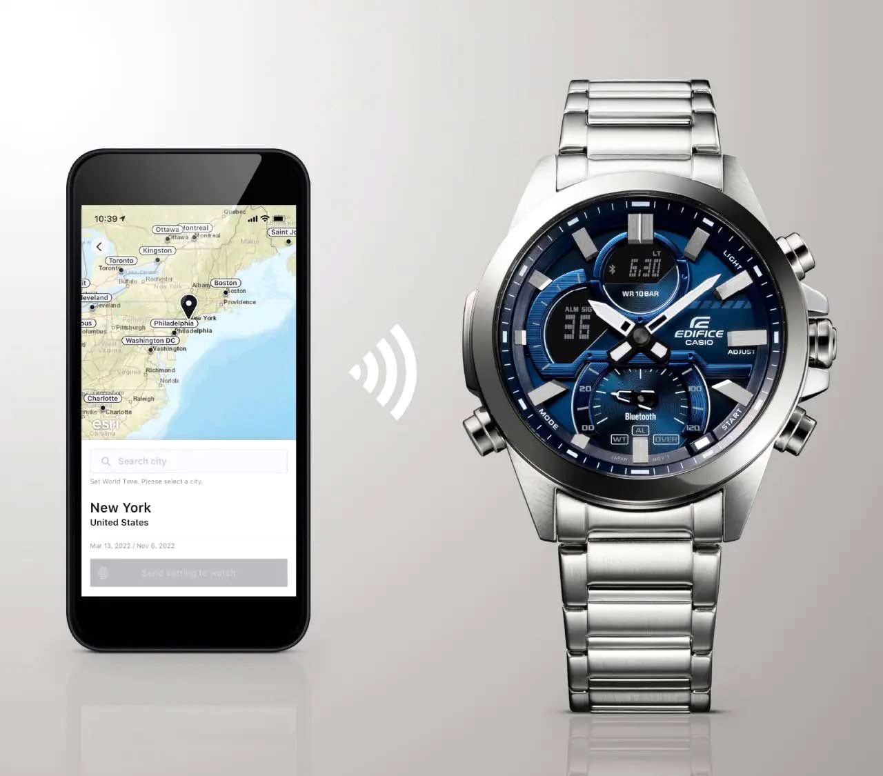 Японские наручные часы CASIO EDIFICE ECB-30DC-1A