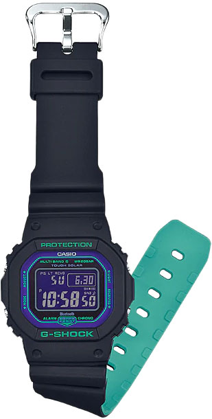 Японские наручные часы Casio G-SHOCK GW-B5600BL-1ER с хронографом