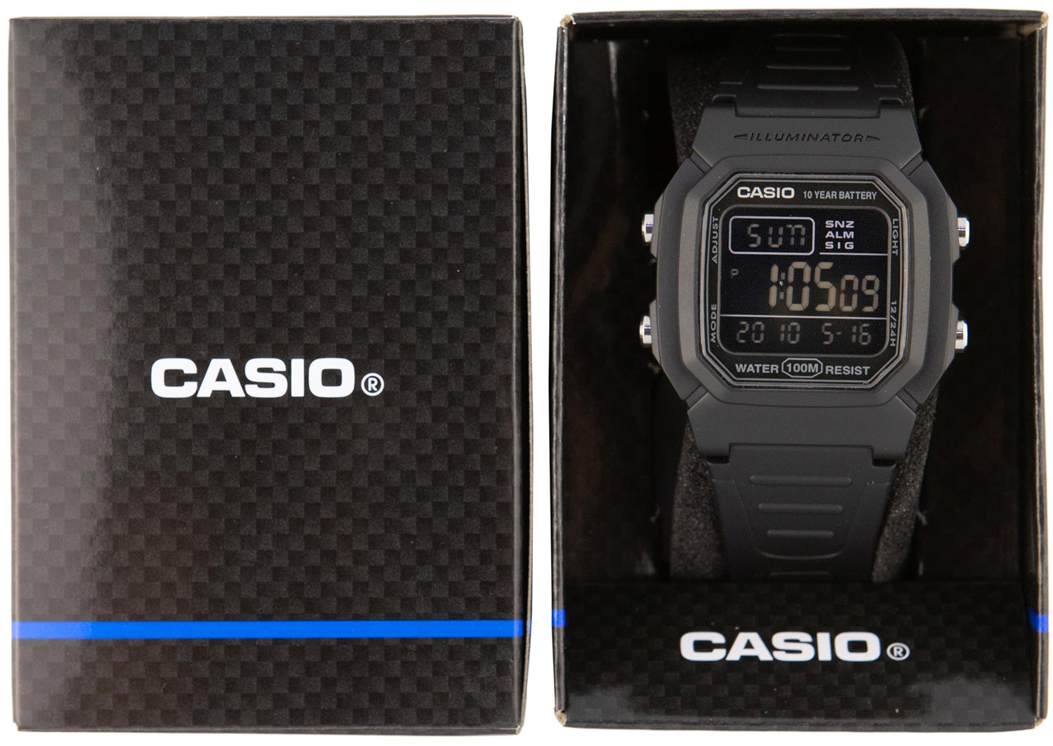Японские наручные часы Casio Collection W-800H-1BVES с хронографом