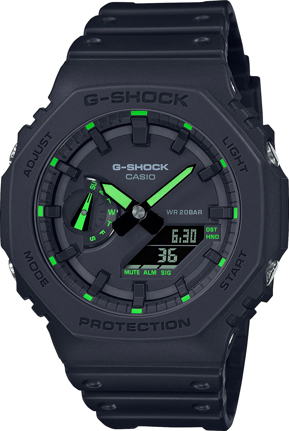 Японские наручные часы Casio G-SHOCK GA-2100-1A3ER с хронографом