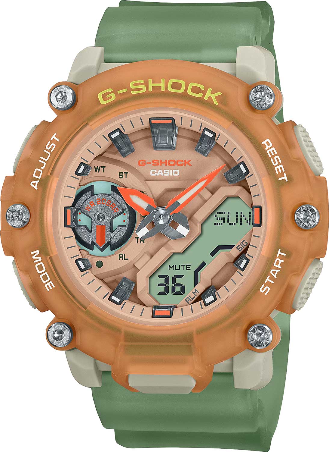 Японские наручные часы Casio G-SHOCK GMA-S2200PE-5A с хронографом