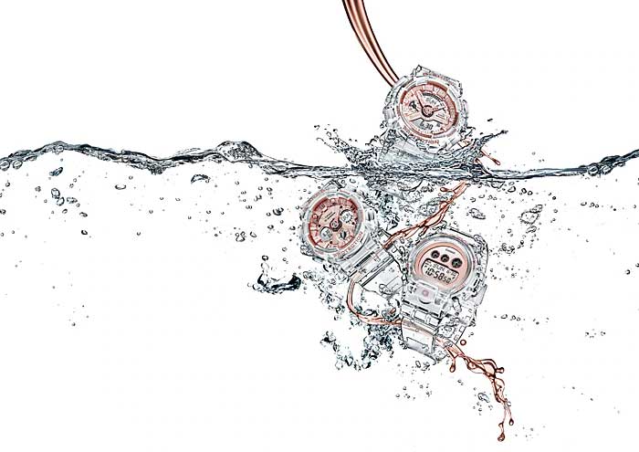 Японские наручные часы Casio G-SHOCK GMA-S110SR-7AER с хронографом