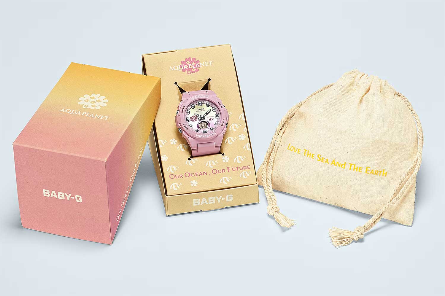 Японские наручные часы Casio Baby-G BGA-320AQ-4A с хронографом