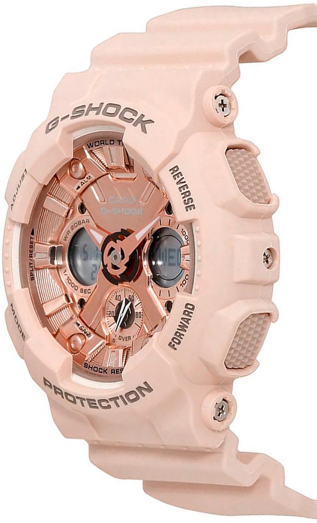 Японские наручные часы Casio G-SHOCK GMA-S120MF-4A с хронографом