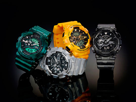 Японские наручные часы Casio G-SHOCK GA-110CM-9A с хронографом