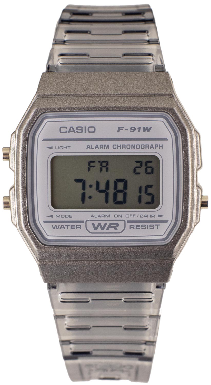 Японские наручные часы Casio Illuminator F-91WS-8EF с хронографом