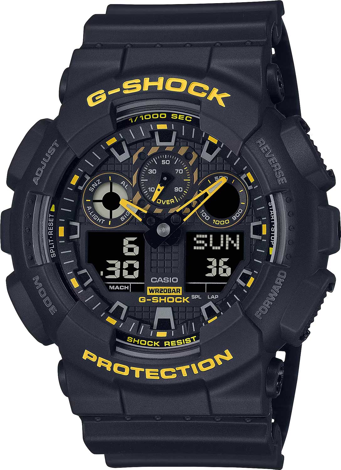 Японские наручные часы Casio G-SHOCK GA-100CY-1A с хронографом