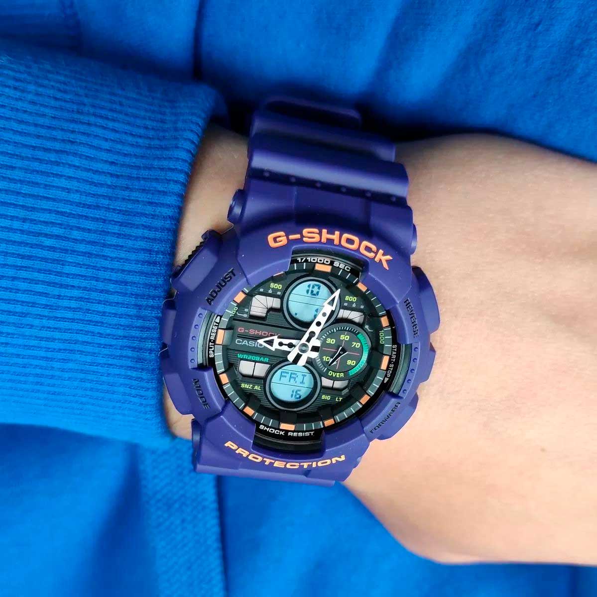 Японские наручные часы Casio G-SHOCK GA-140-6AER с хронографом