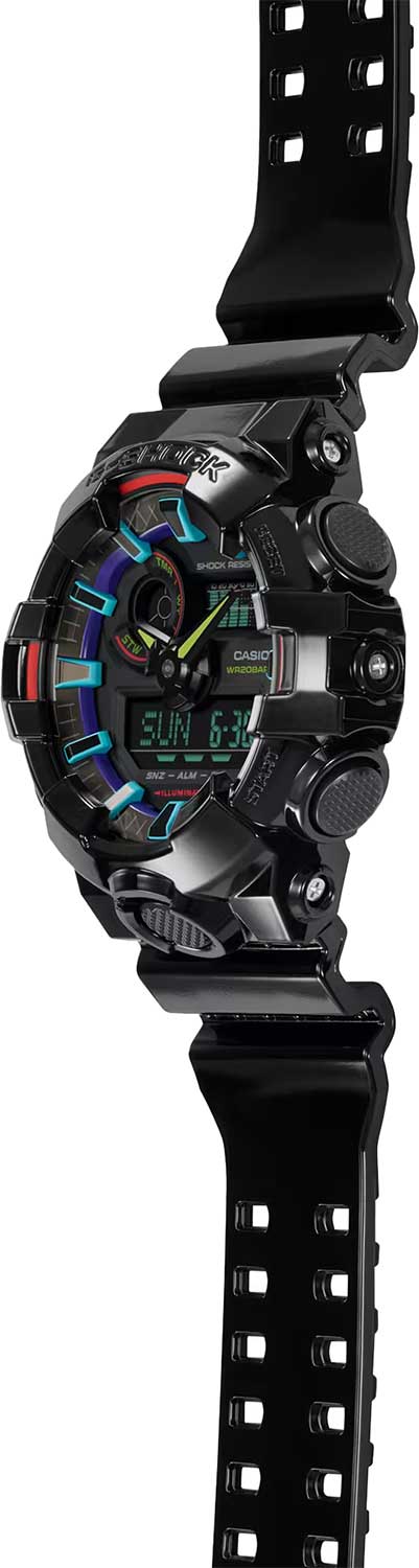 Японские наручные часы Casio G-SHOCK GA-700RGB-1A с хронографом