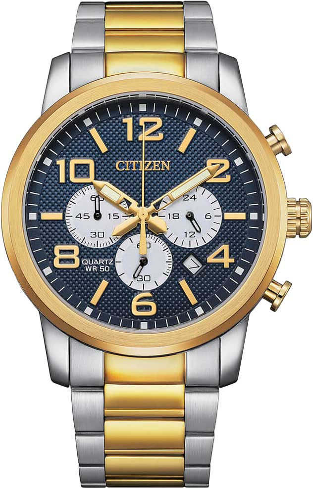 Японские наручные часы Citizen AN8059-56L с хронографом