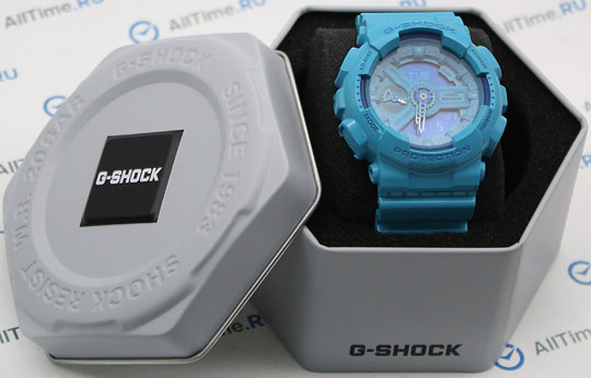 Японские наручные часы Casio G-SHOCK GMA-S110CC-2A с хронографом