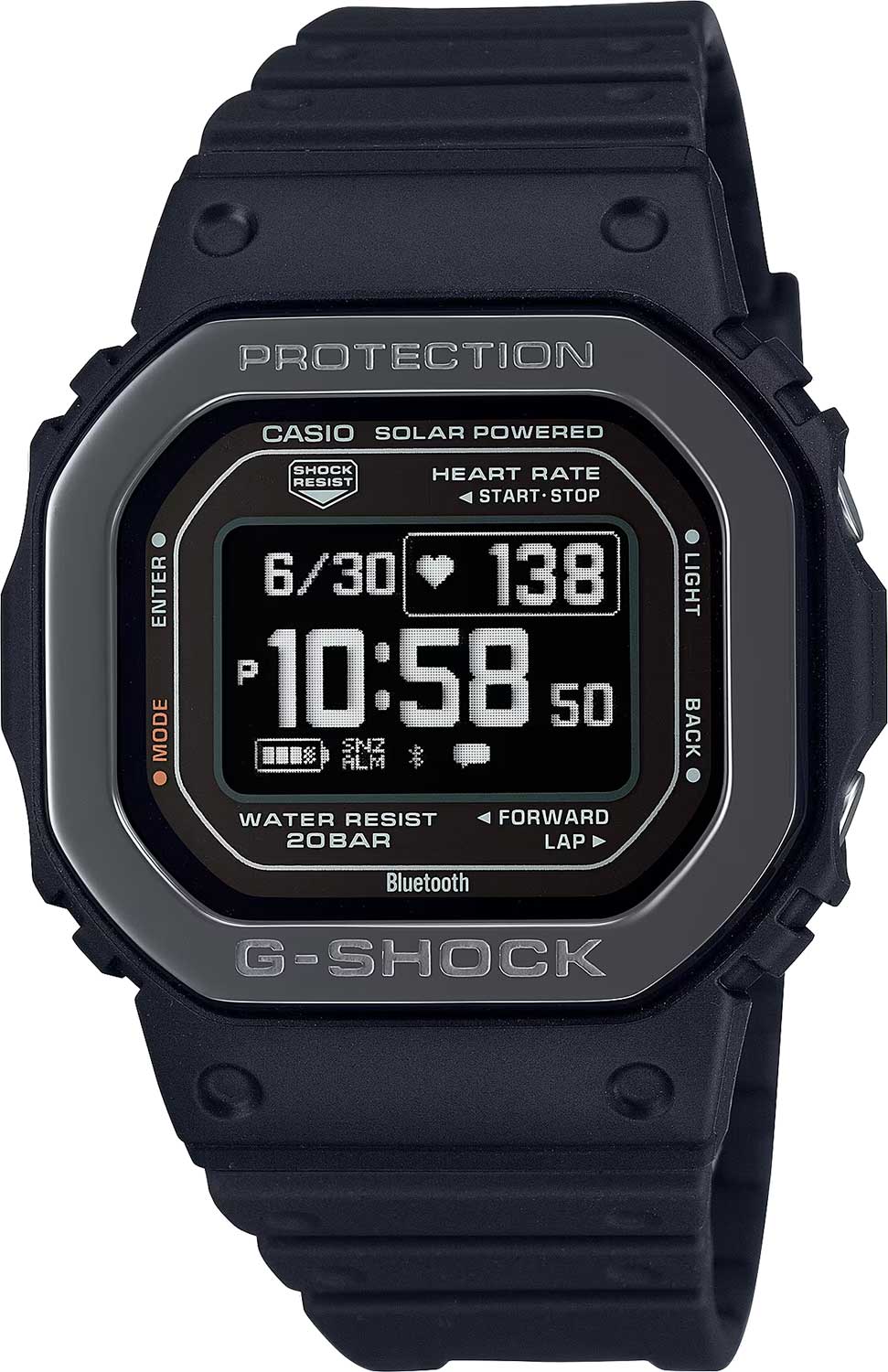 Японские умные часы Casio G-SHOCK DW-H5600MB-1 с хронографом