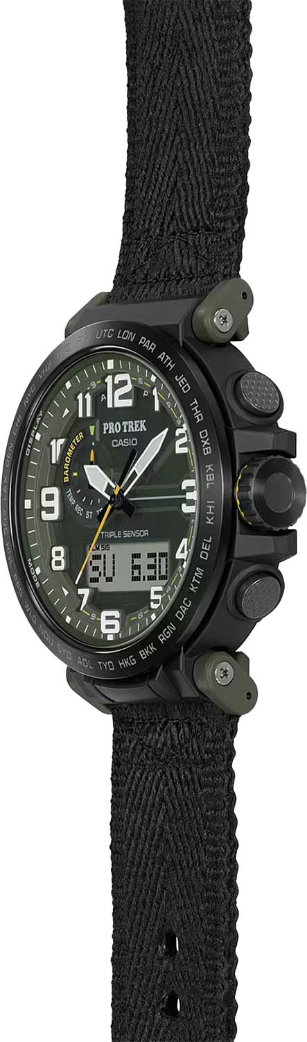 Японские наручные часы Casio Pro Trek PRG-601YB-3 с хронографом