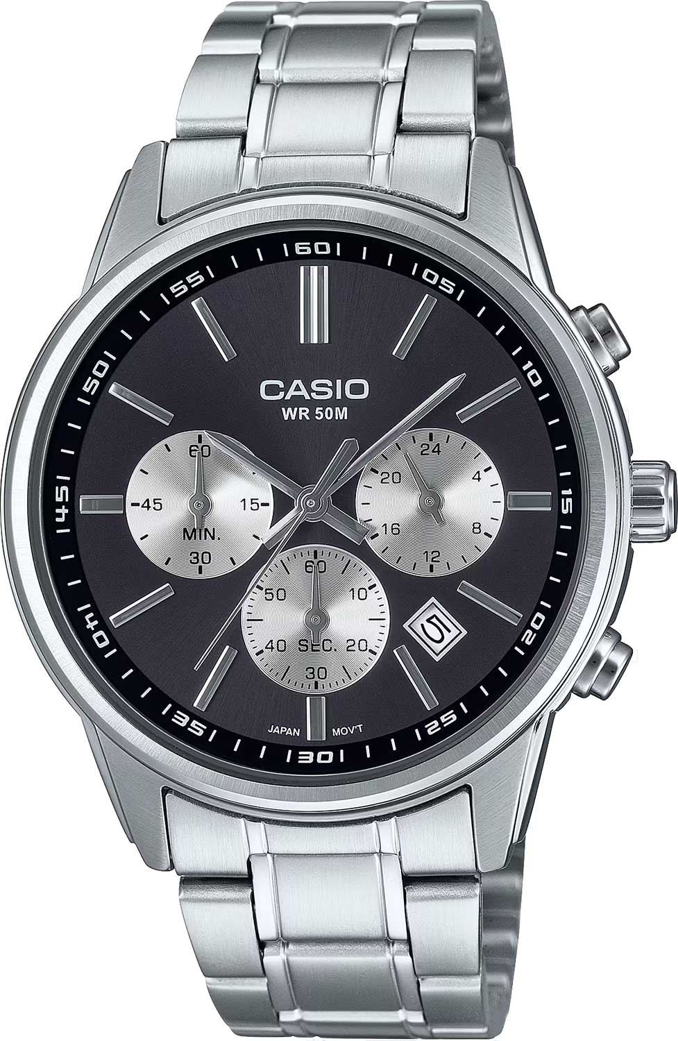 Японские наручные часы Casio Collection MTP-E515D-1A с хронографом