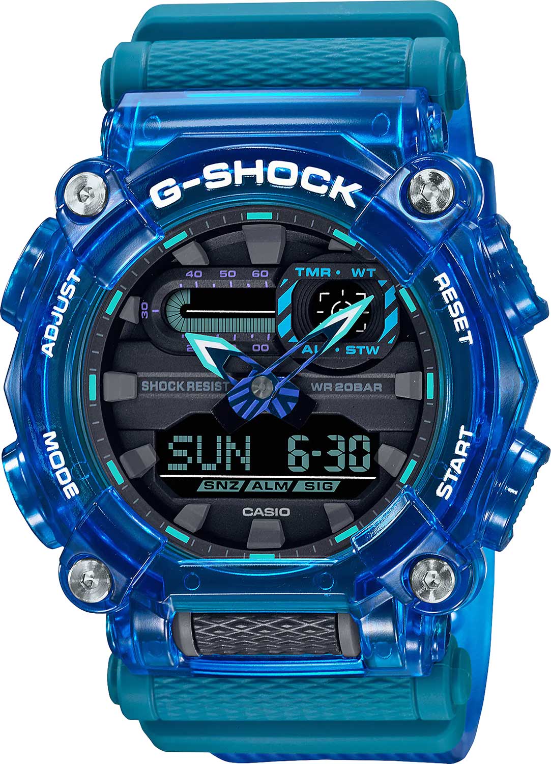 Японские наручные часы Casio G-SHOCK GA-900SKL-2A с хронографом