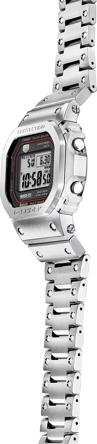 Японские титановые наручные часы Casio G-SHOCK MRG-B5000D-1 с хронографом