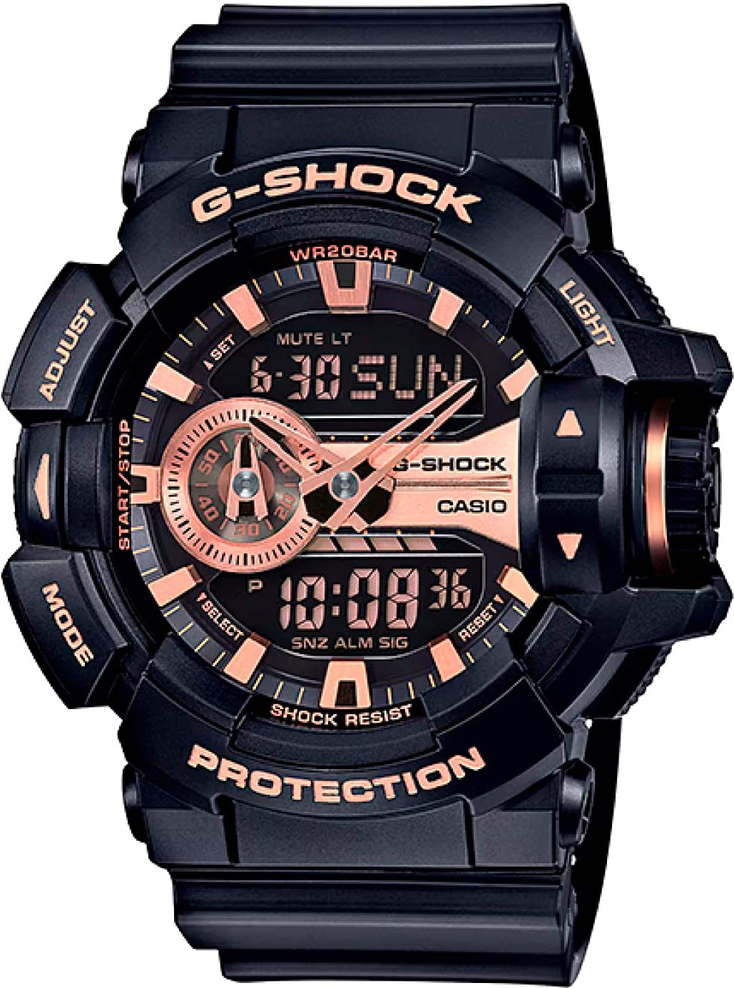 Японские наручные часы Casio G-SHOCK GA-400GB-1A4 с хронографом